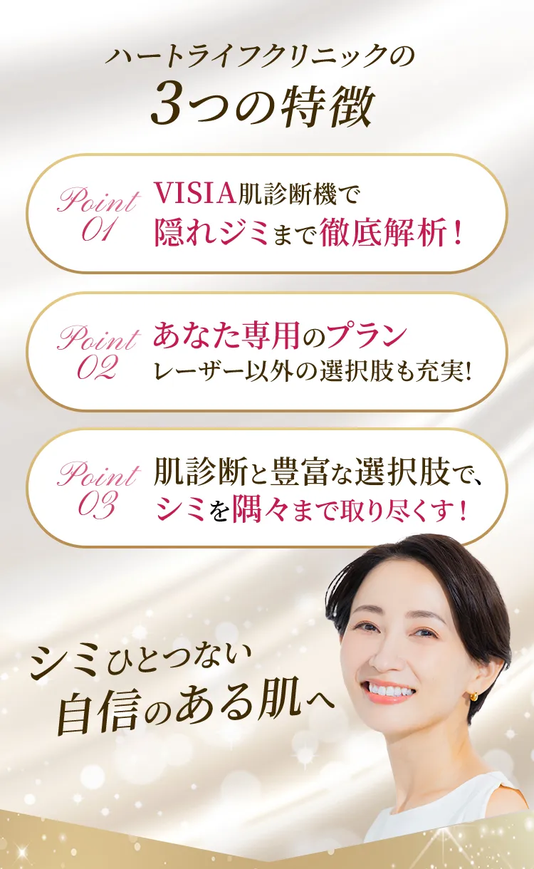 ハートライフクリニックの 3つの特徴