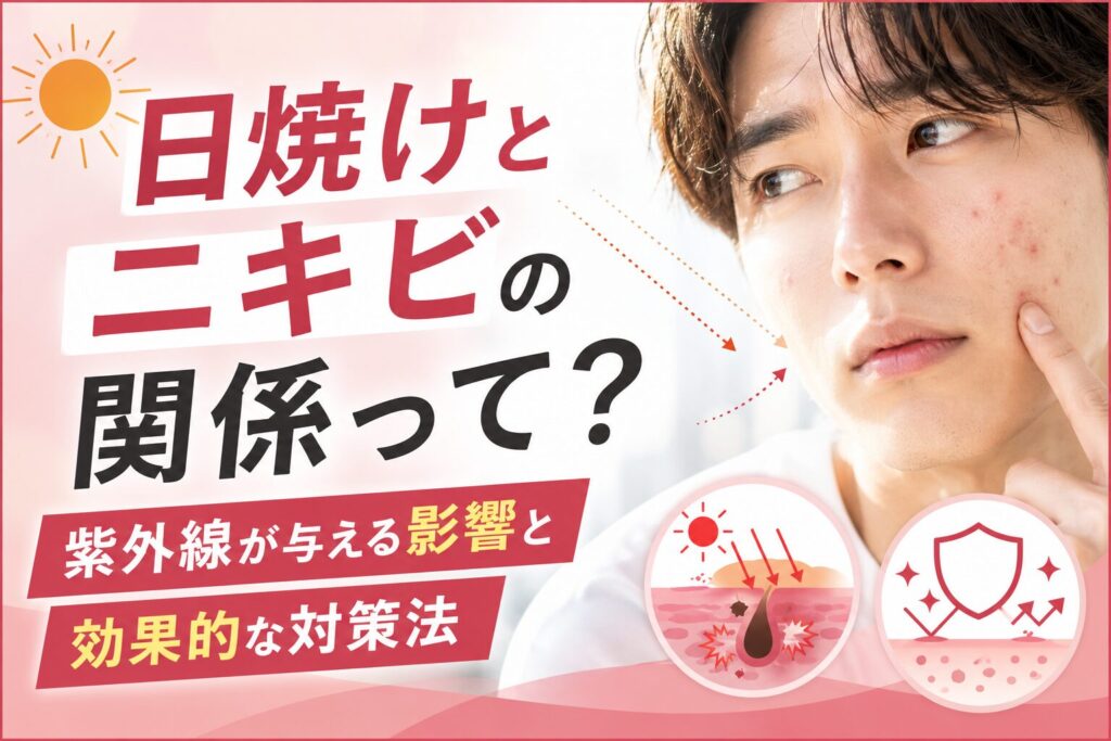 日焼けとニキビの関係って?紫外線が与える影響と効果的な対策法