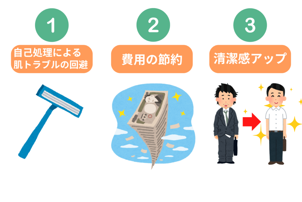 髭脱毛のメリット