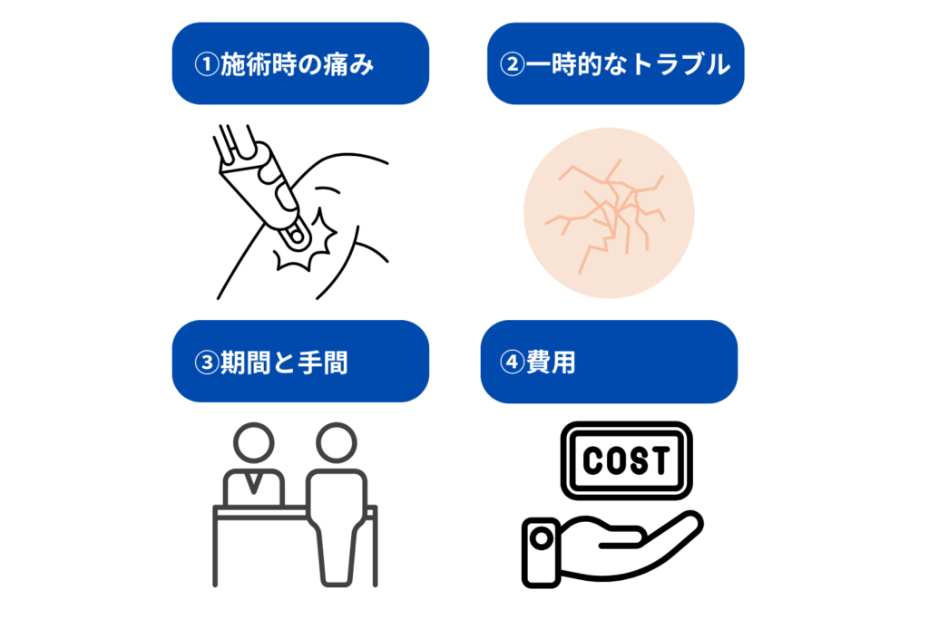 指毛・手の甲脱毛のデメリット
