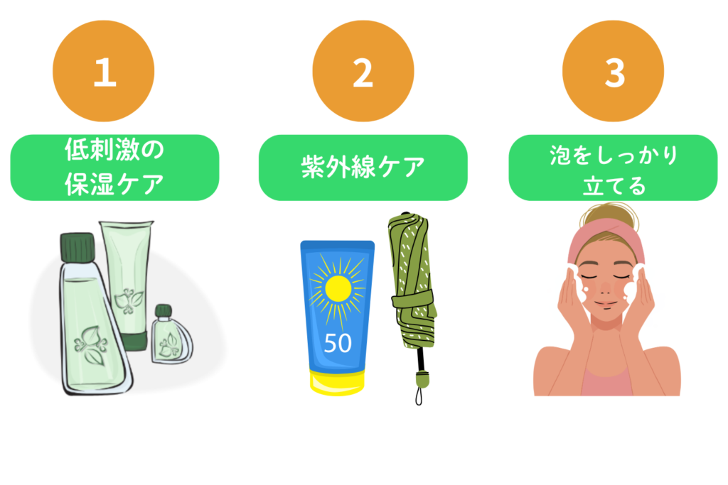 治療直後から始める正しいスキンケアと紫外線対策