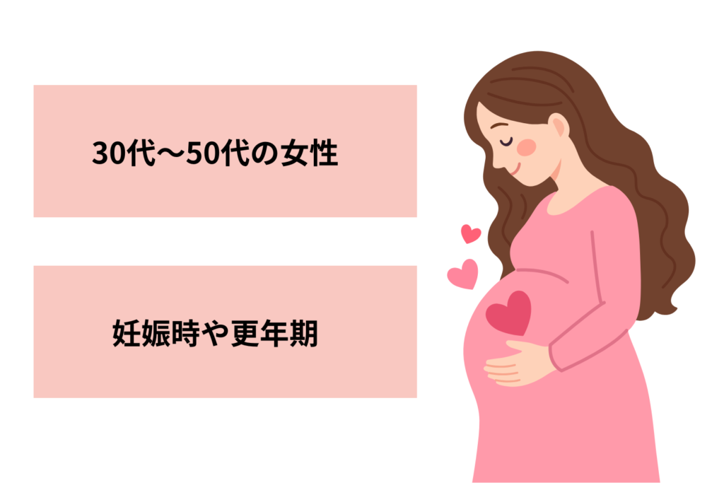 発症しやすい年代とライフステージとの関係