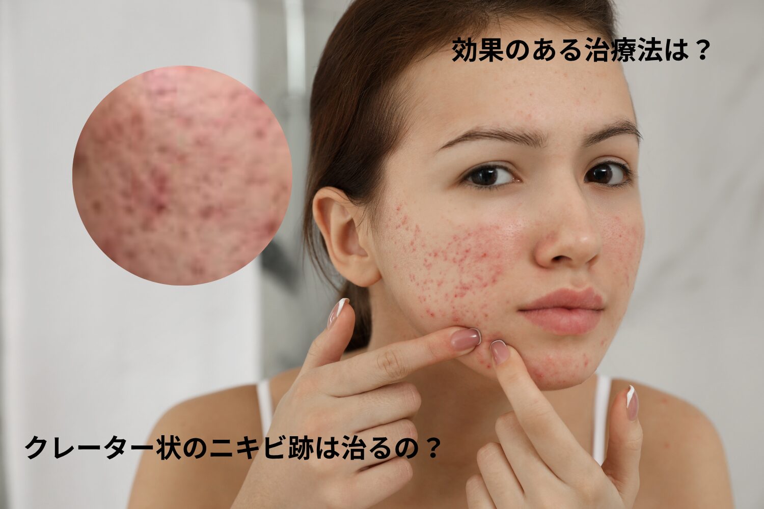 ニキビ跡クレーター改善|原因と治療法を徹底解説