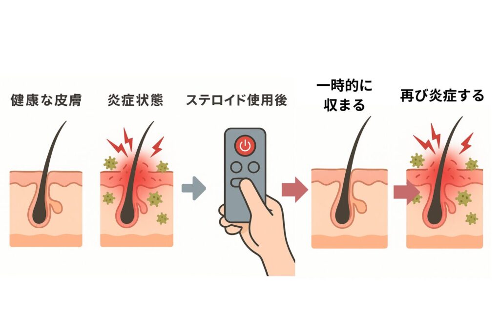 ステロイドの仕組みと炎症抑制作用