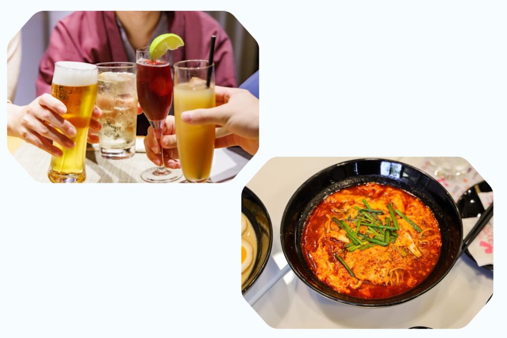 肌環境を乱しやすい嗜好品と刺激物