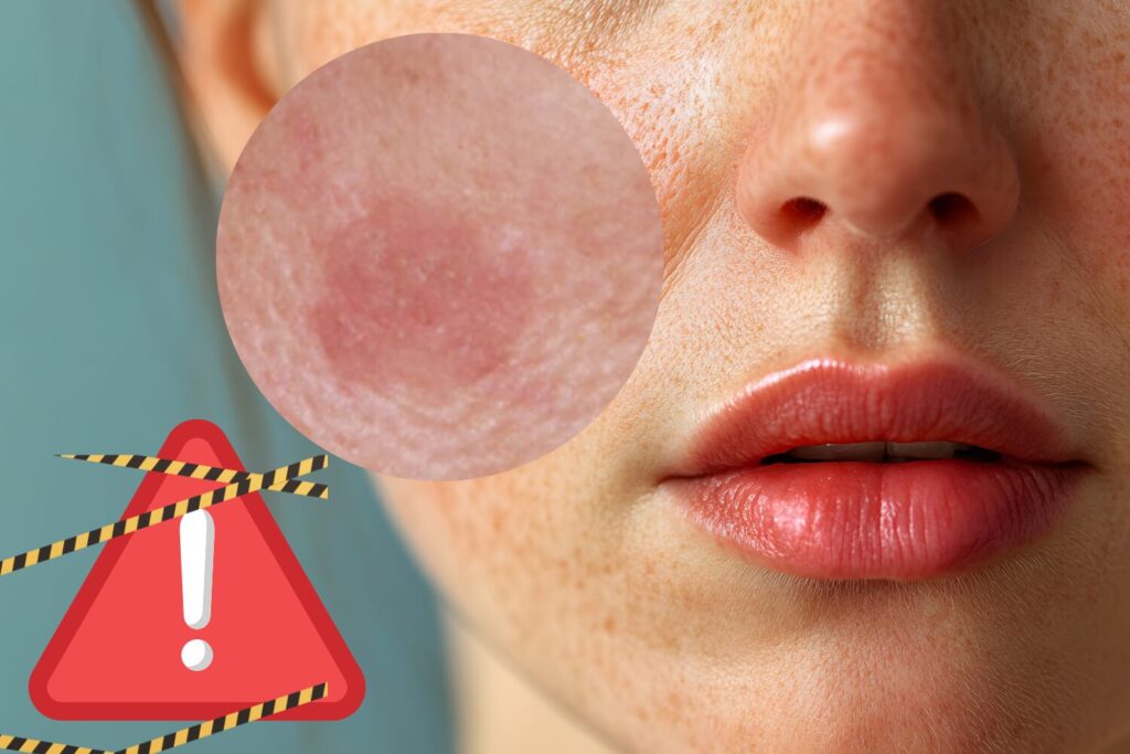 赤いシミの正体とは?放置が危険なケースも