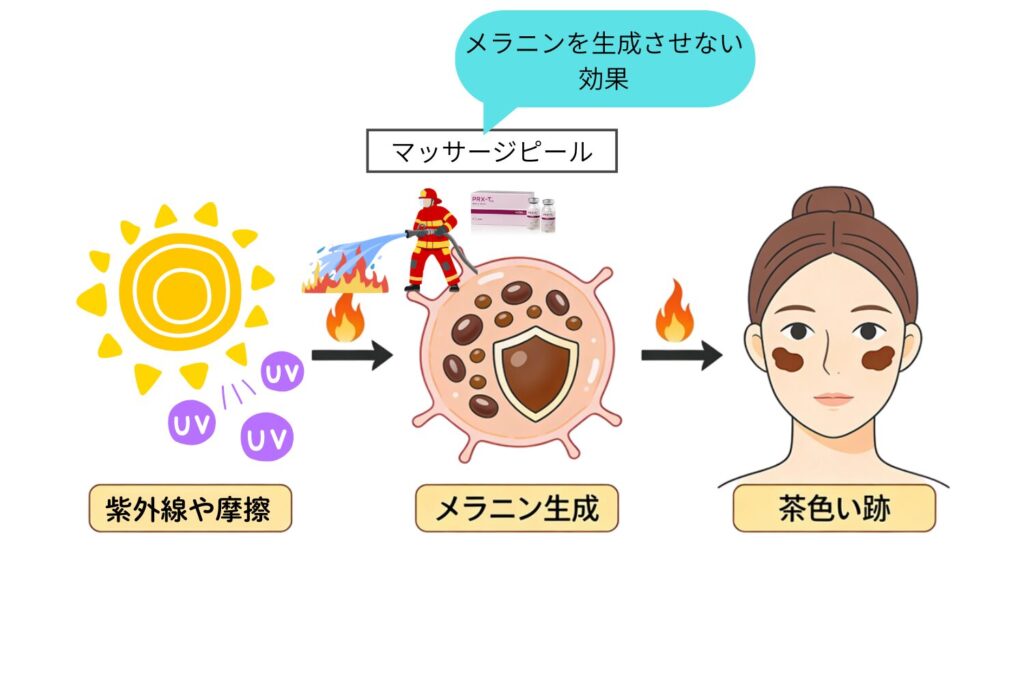 コウジ酸がもたらす、くすみ改善と強力な美白作用