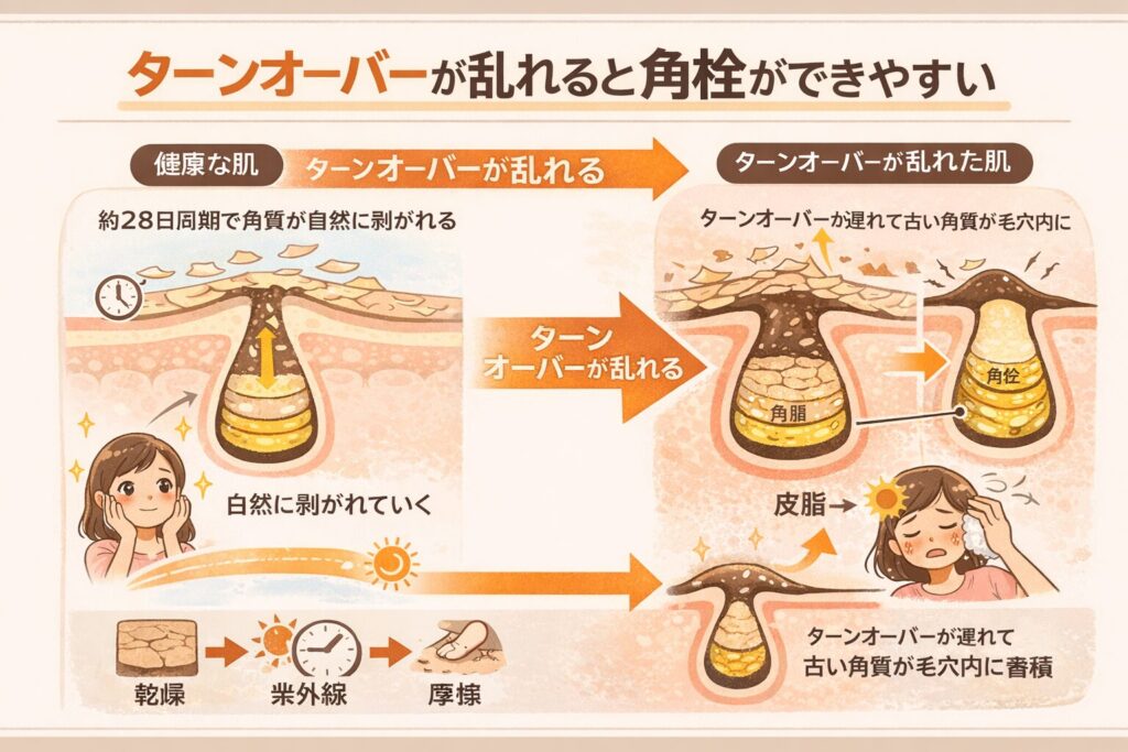 ターンオーバーの乱れ