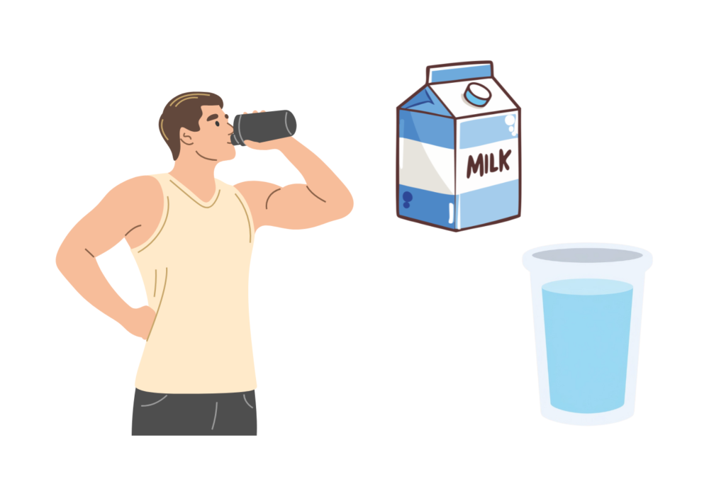 牛乳で溶かす飲み方