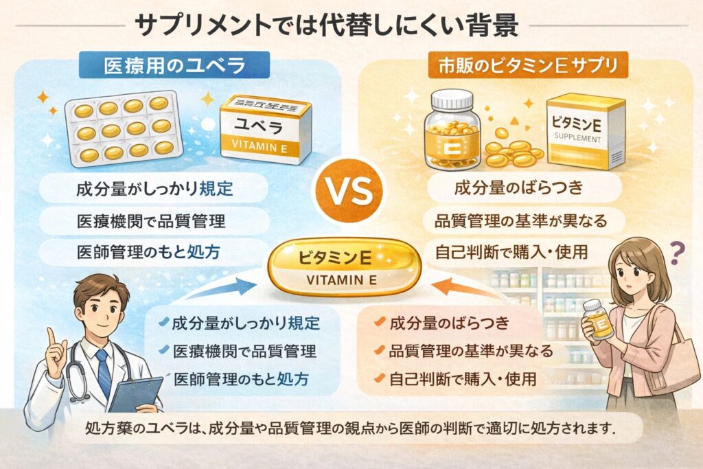 サプリメントでは代替しにくい背景