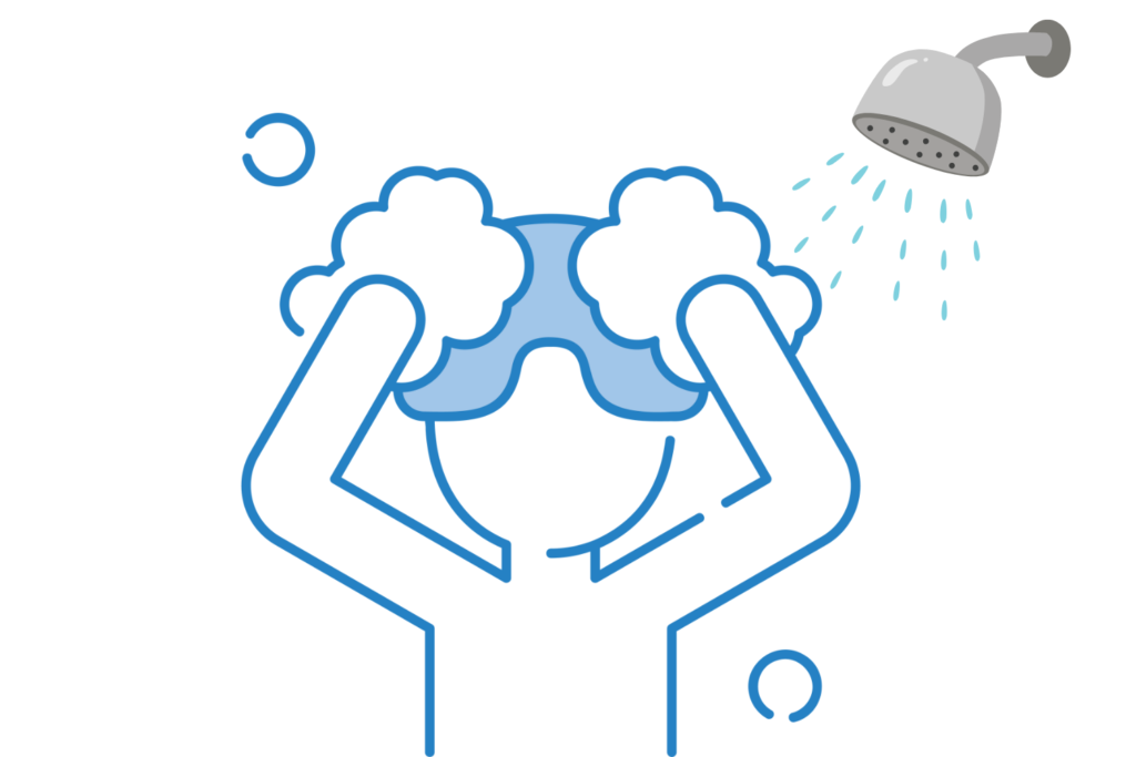 洗顔やシャンプーのすすぎ残し