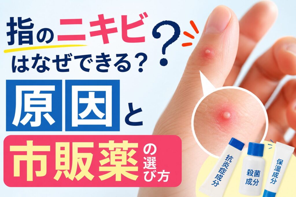 指のニキビはなぜできる？原因と市販薬の選び方