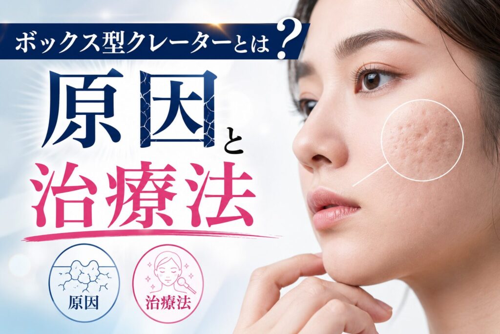 ボックス型クレーターとは?原因と治療法を解説
