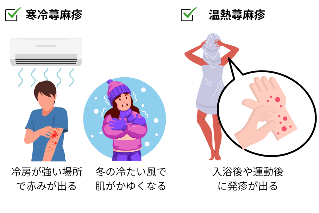 寒冷・温熱刺激で肌が反応しやすい人