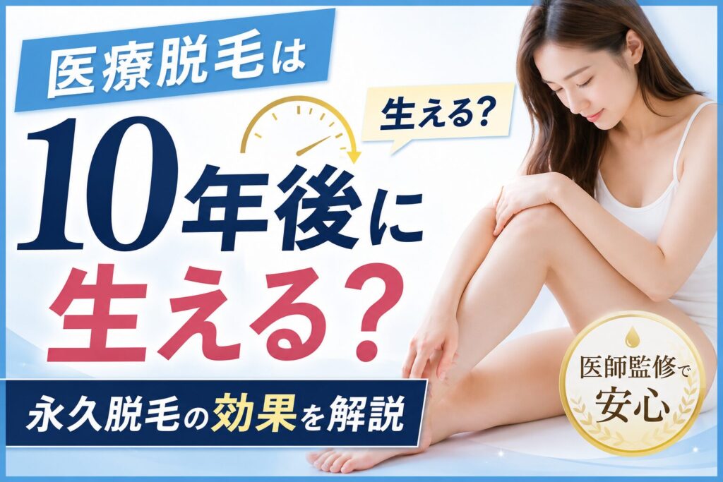 医療脱毛は10年後に生える?永久脱毛の効果を解説