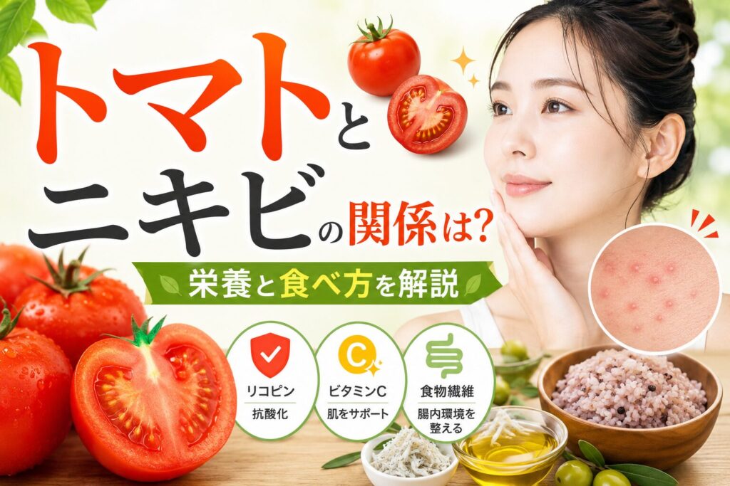トマトとニキビの関係は？栄養と食べ方を解説 