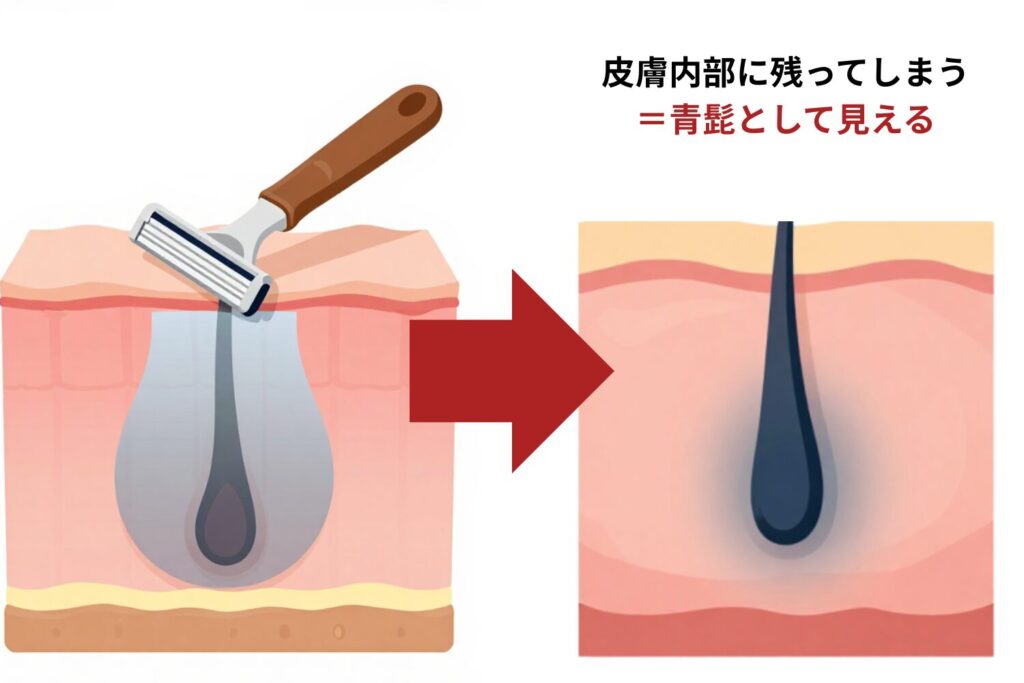 剃るだけでは青髭が解消しにくい理由