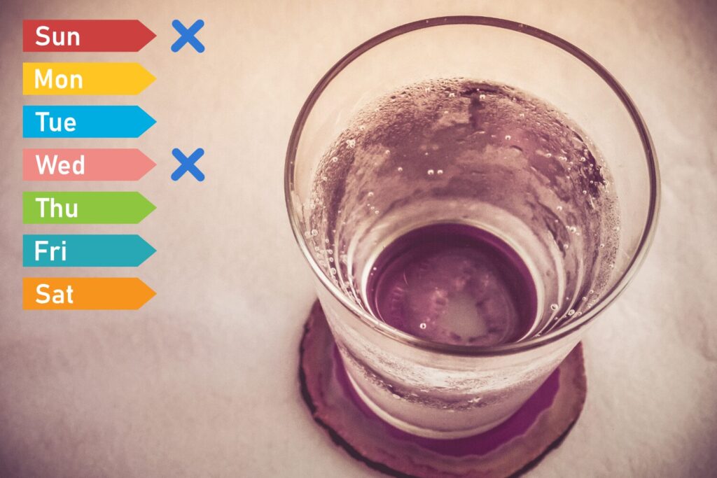 飲む量と頻度を減らす