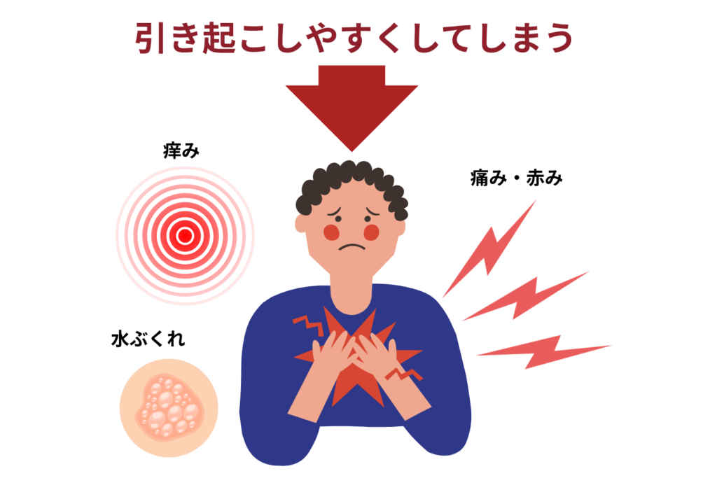 光線過敏症を起こす可能性がある