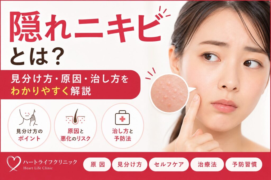 隠れニキビとは？見分け方・原因・治し方をわかりやすく解説