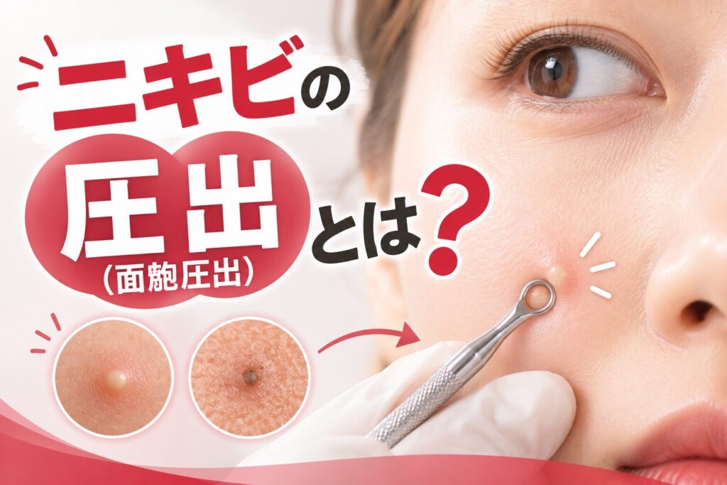 ニキビの圧出(面皰圧出)とは?向いているニキビ・痛み・跡・費用を解説