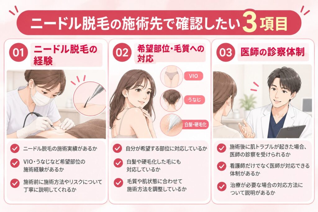 施術者の技術・経験による差