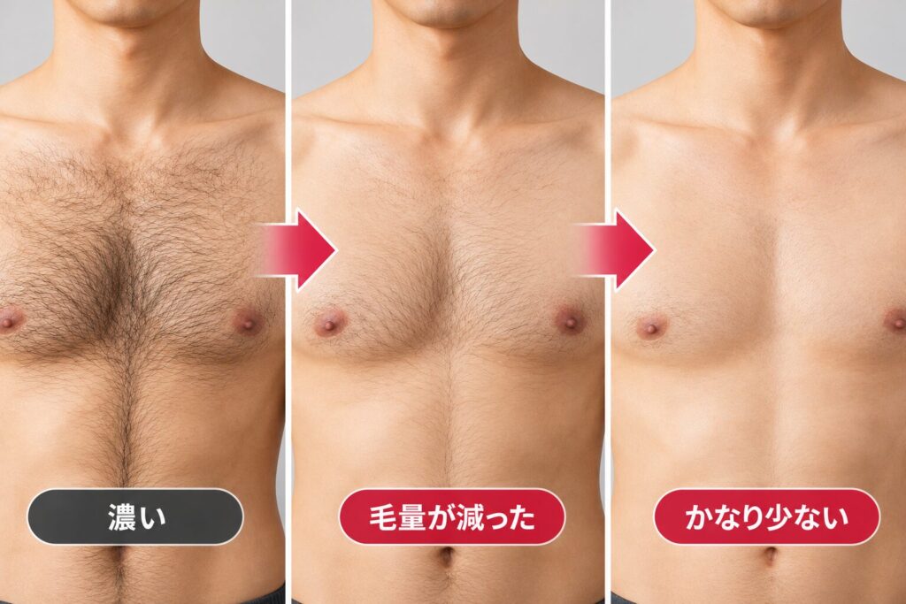 薄く自然に減らす場合は、回数を抑えたい方向け