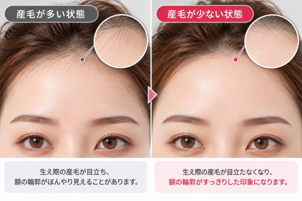 3．顔全体の印象が明るく見えることがある