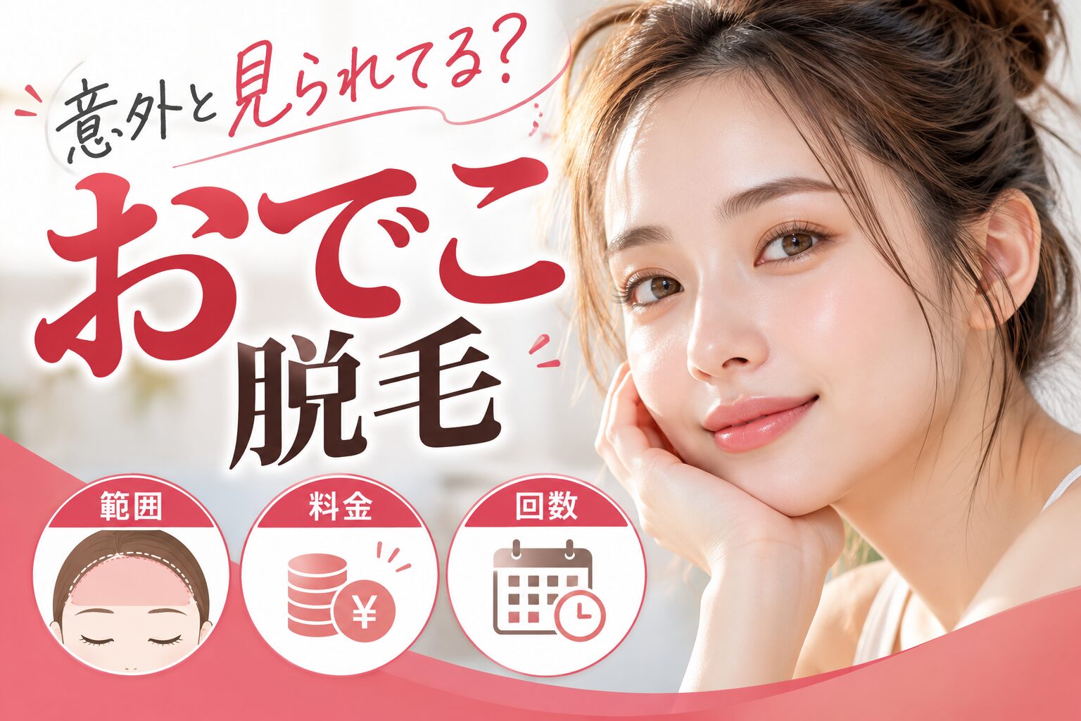 おでこ脱毛の範囲・料金・回数|生え際と前髪で後悔しない注意点
