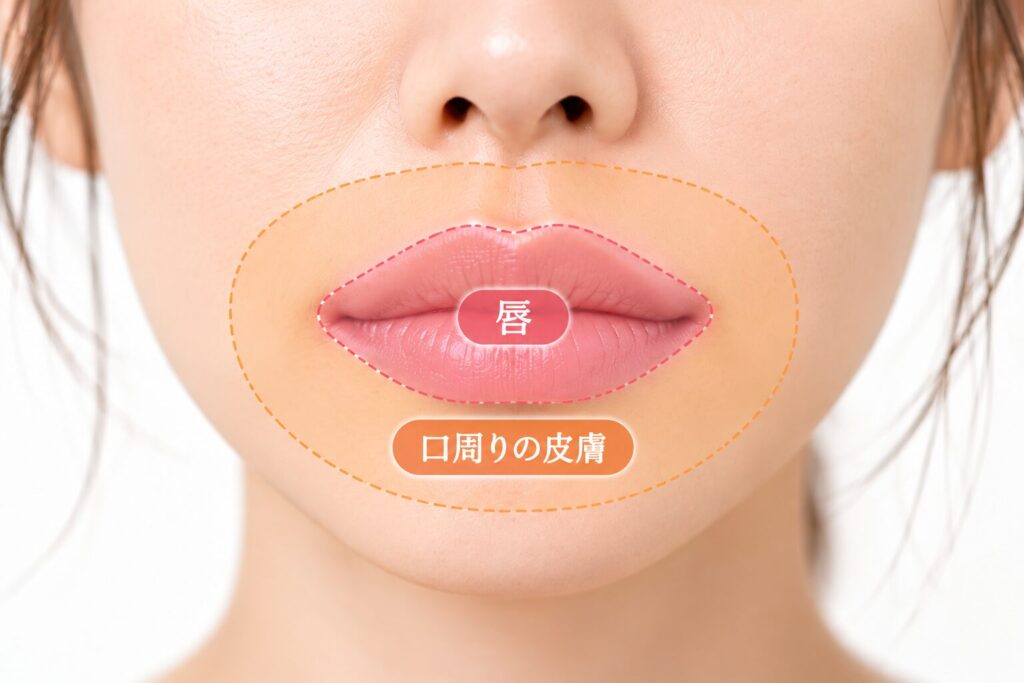 唇そのものにできたシミは原因や治療方法が異なる
