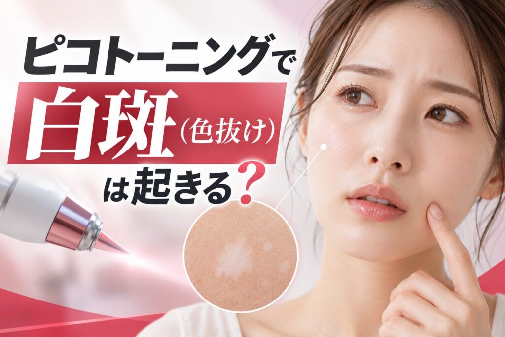 ピコトーニングで白斑(色抜け)は起きる?原因・見分け方・当院...