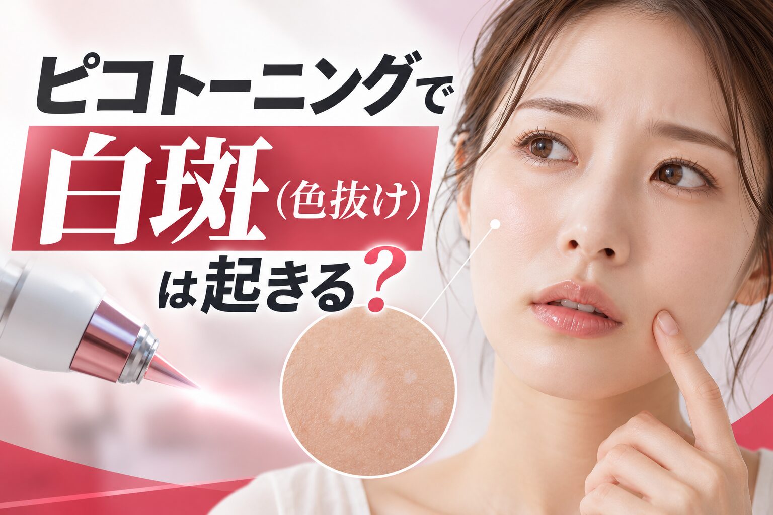 ピコトーニングで白斑（色抜け）は起きる？原因・見分け方・当院の回避策