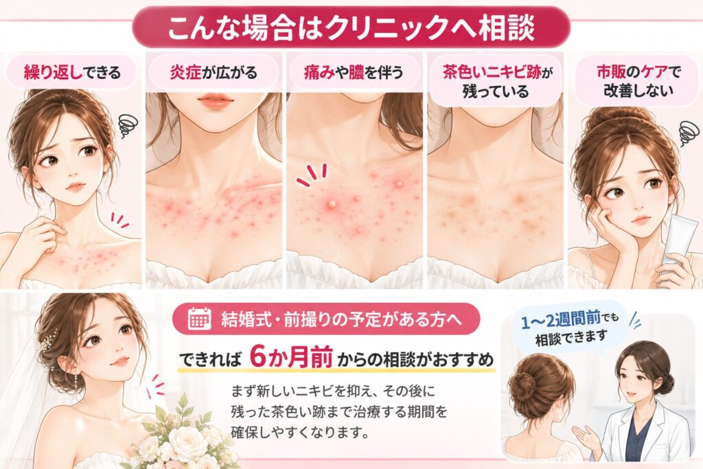 クリニックを受診すべき目安