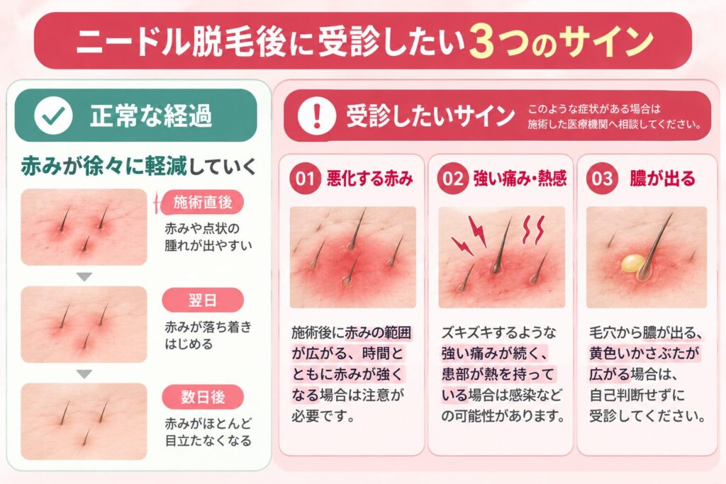 自己判断せず受診すべきサイン