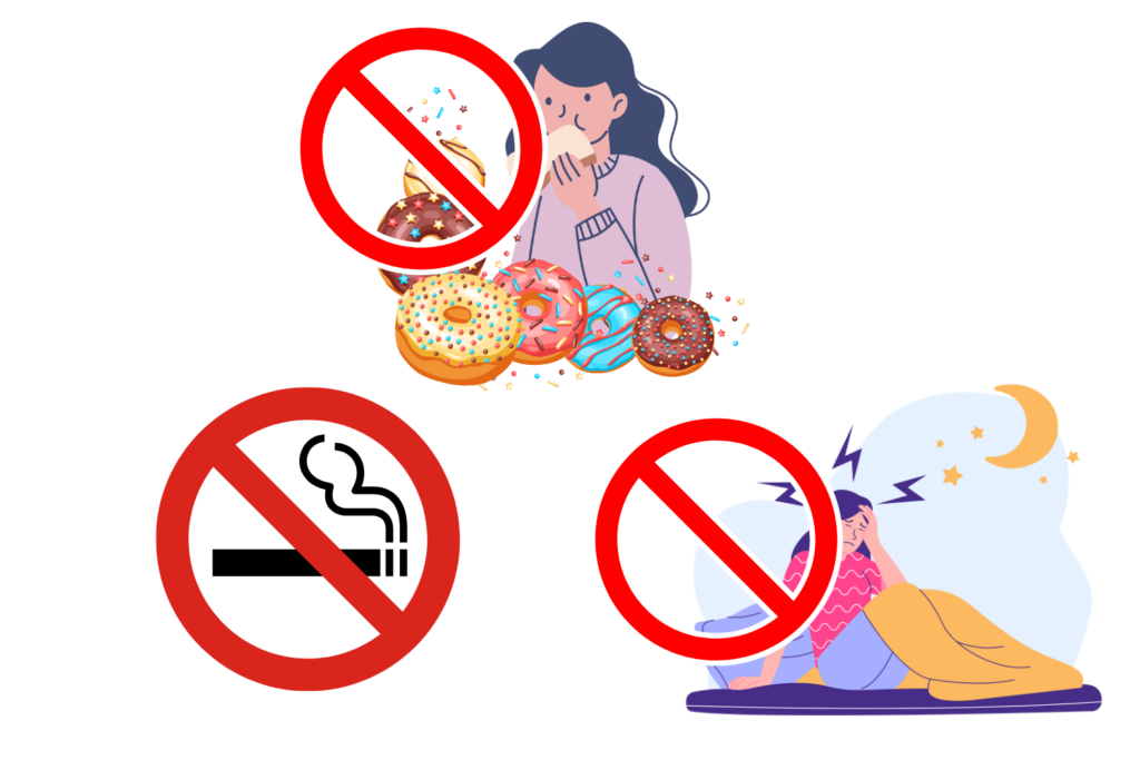 食事・禁煙・睡眠を整える